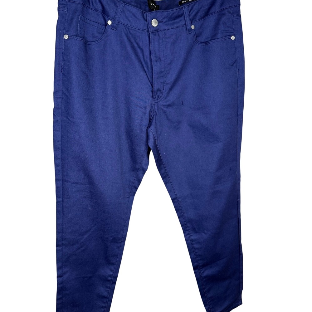 TAHARI Kelly Skinny Leggings - Dark Blue size 14/32 office dress pants‎ career